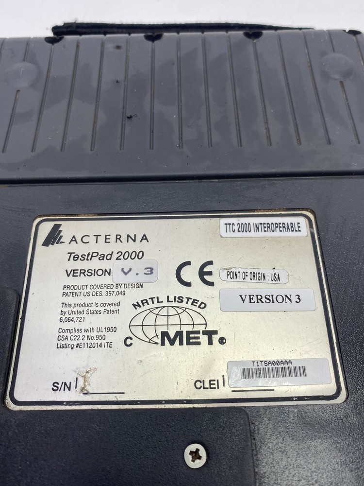 Acterna T-BERD 2207 TestPad 2000 Cable Tester Handheld Unit (4)