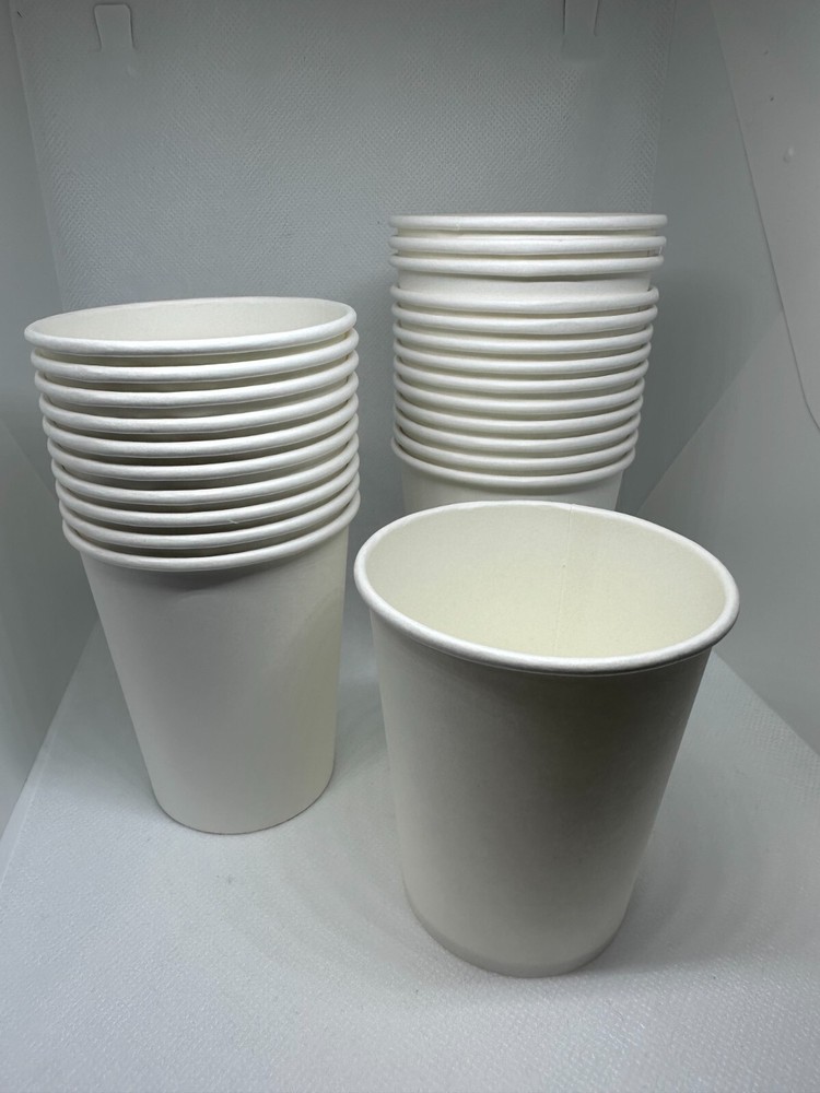 9 oz 50 white paper cups