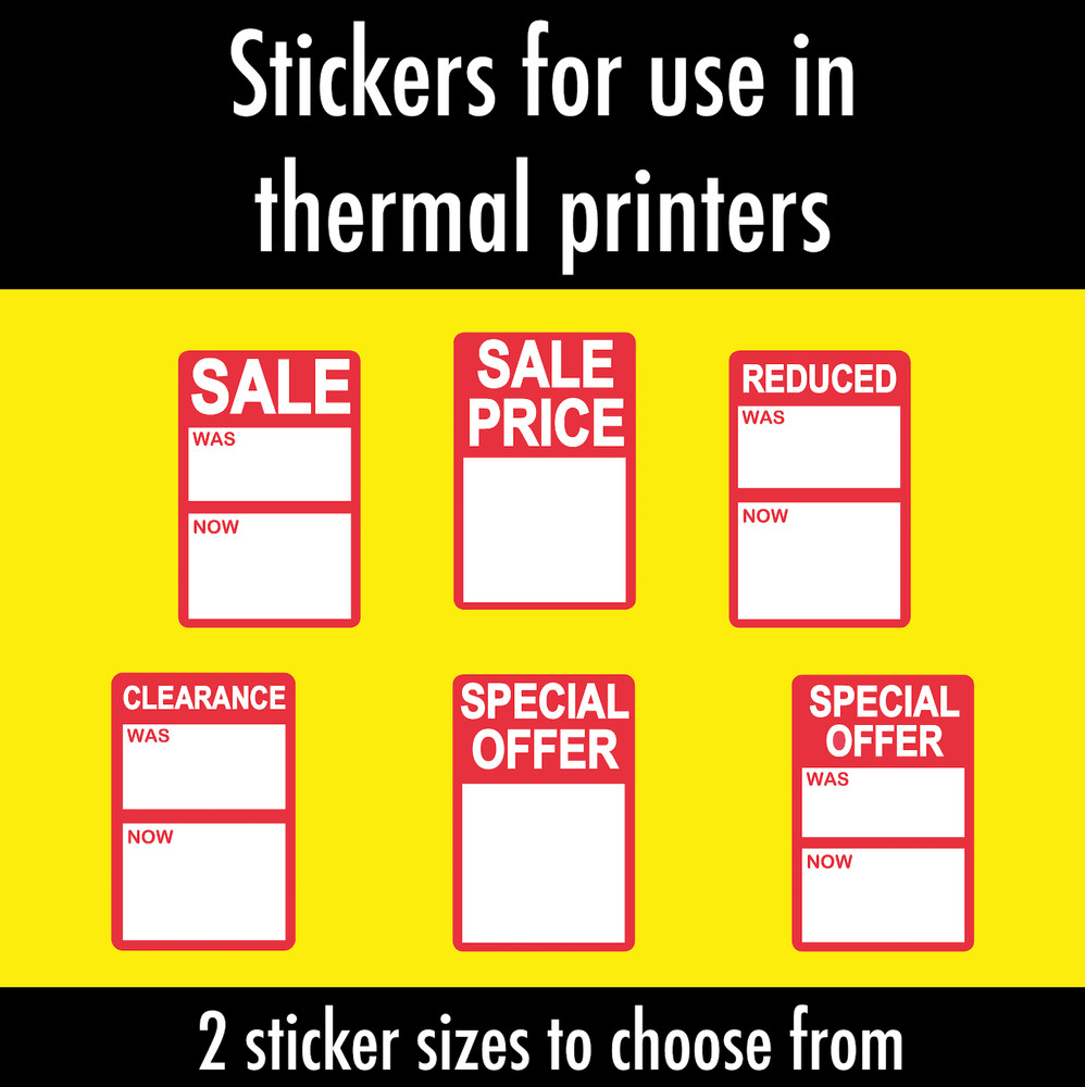 Thermal printer labels / stickers - Sale / Reduced / Clearance / Special Offer