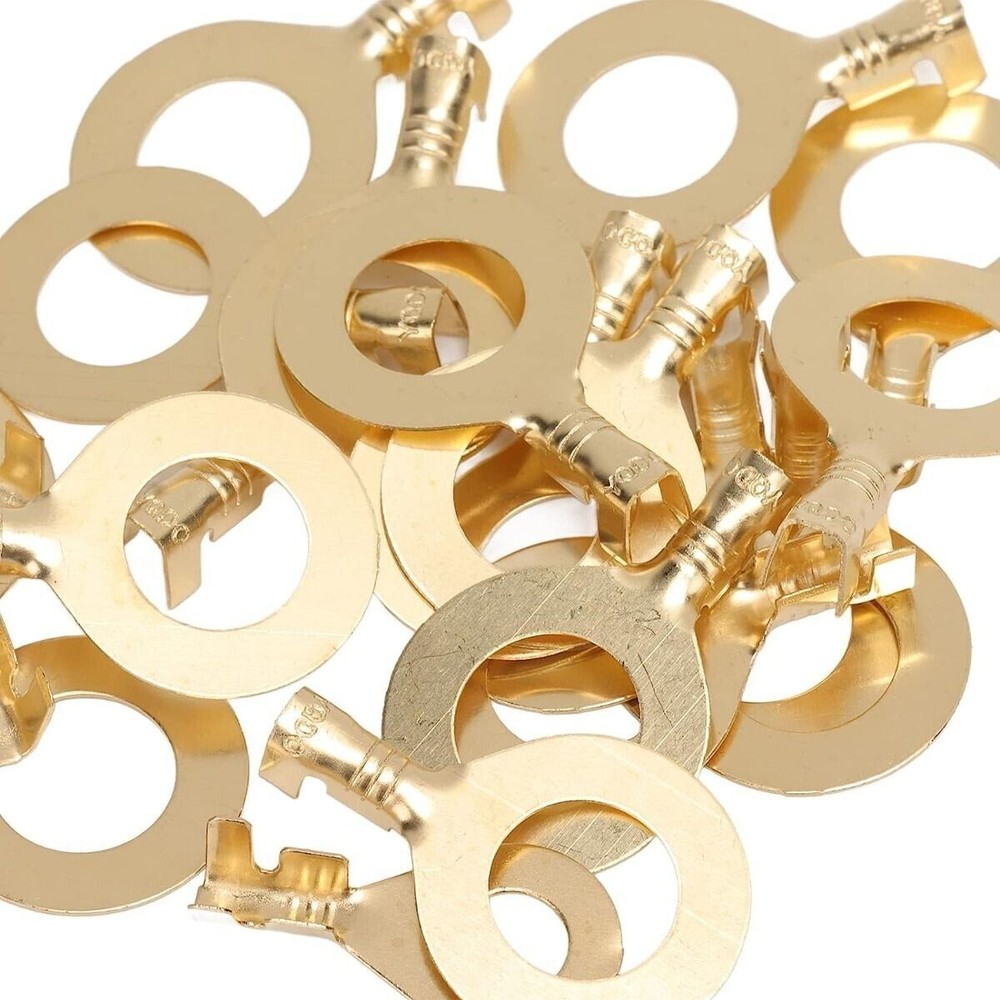 150/540pcs Ring Type Cable Bare Terminals Crimp Non-insulated Wire Connectors