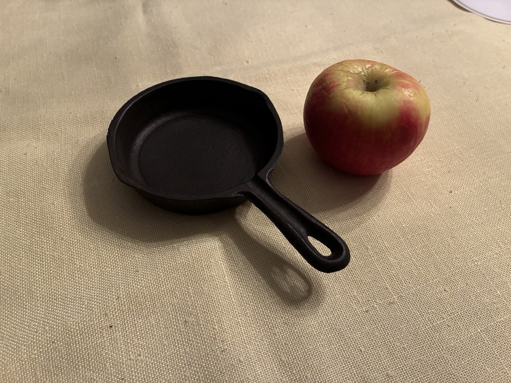 Vintage Miniature Black Cast Iron Skillet