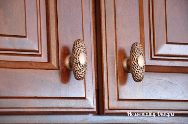 2" Hammered Knob Antique Copper