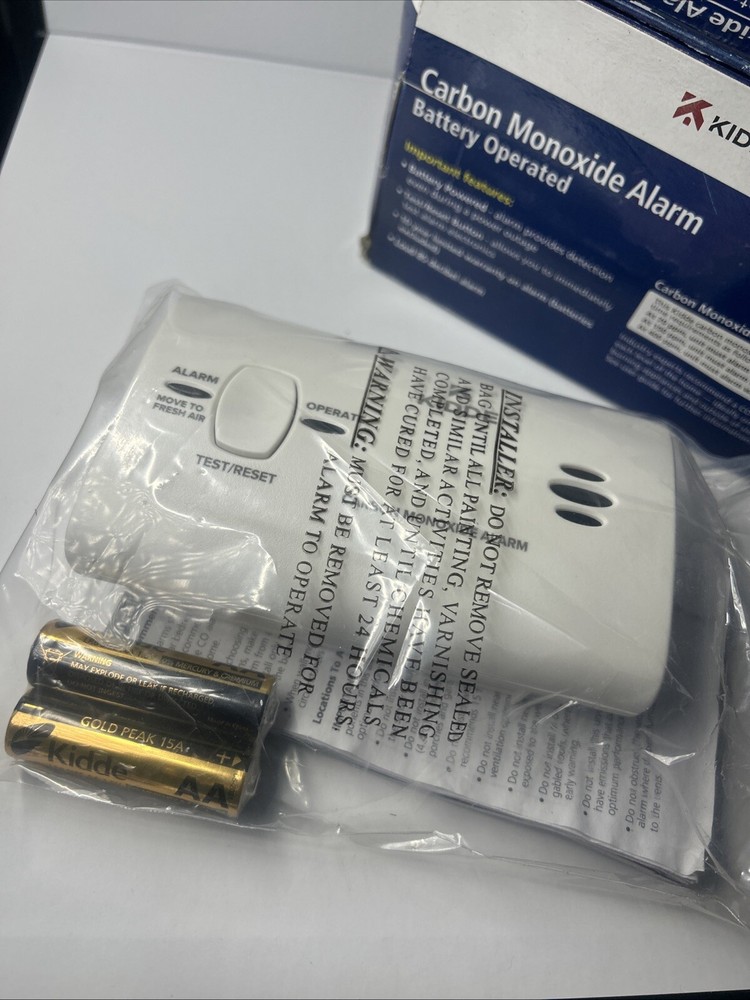 Kidde-CO Alarma Battery Operated-Basic Co Detection M.KN-COB-LP2 Open Box NEW