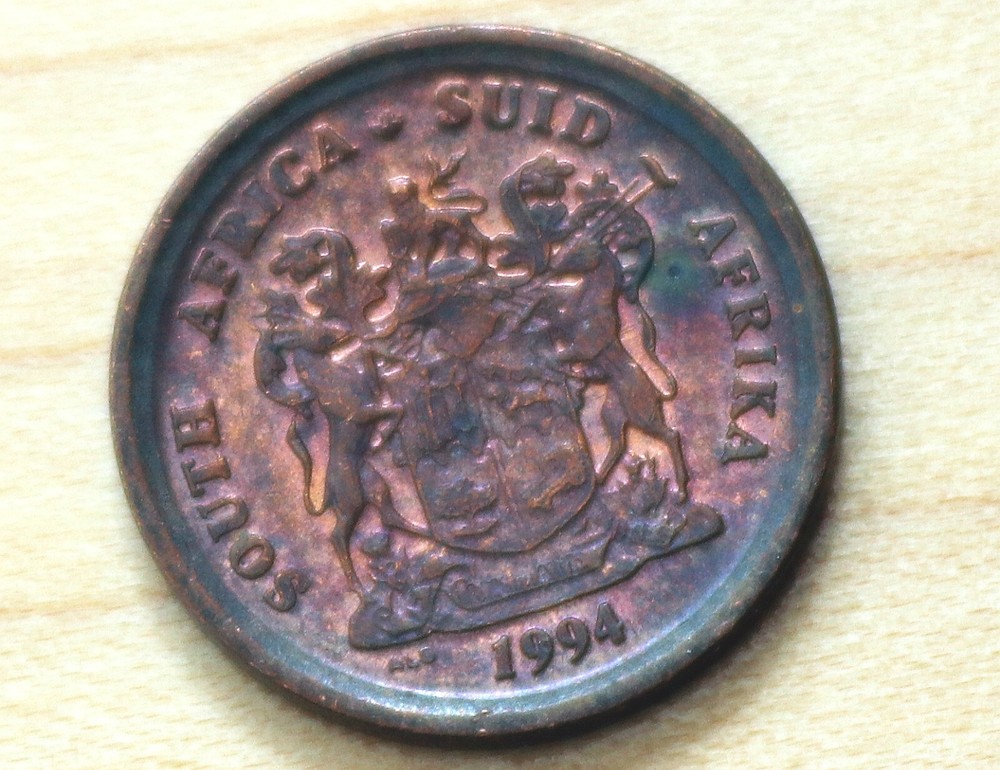 1994 South Africa 1 Cent Cape Sparrows