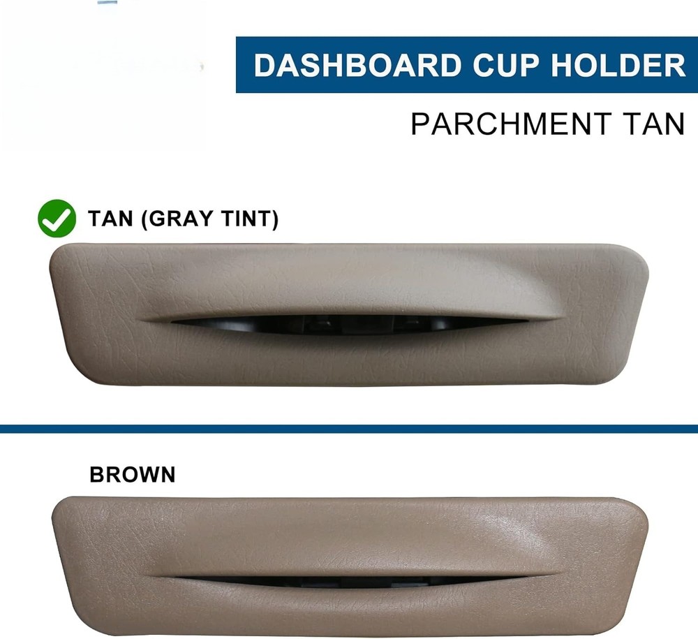 Dashboard Cup Holder Liner with Ashtray Tan