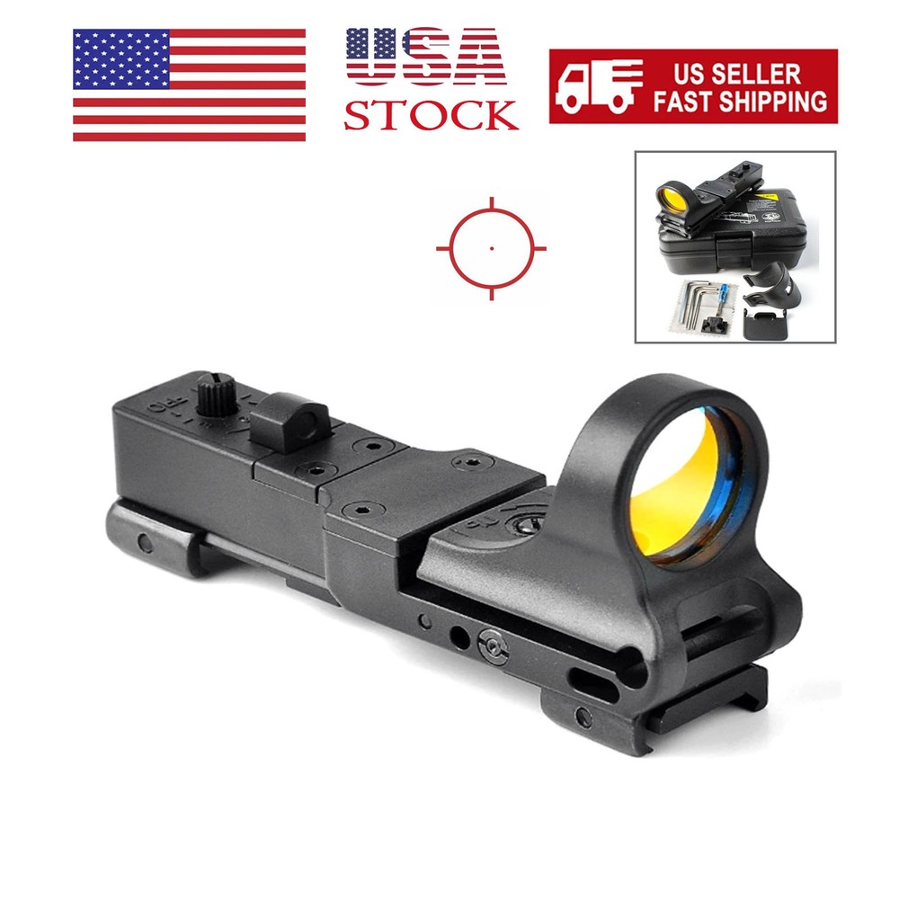 C-MORE Red Dot Reflex Sight Tactical Scope Adjustable Optics 2MOA Railway Scope