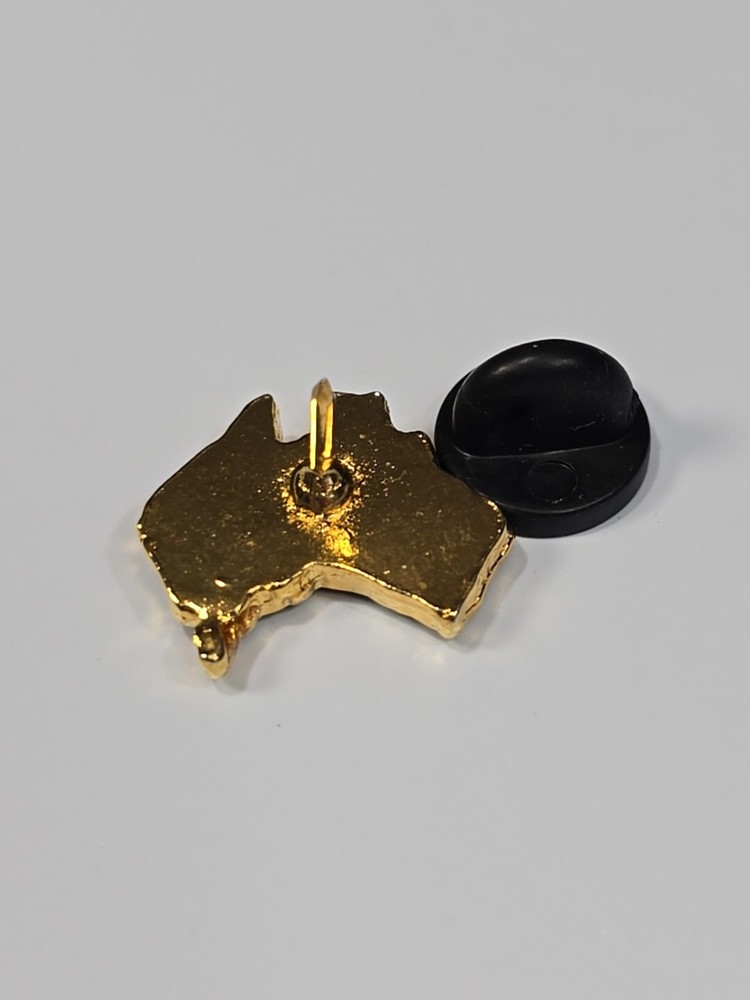 Australia Kangaroo Lapel Pin Opal Chips Small Size