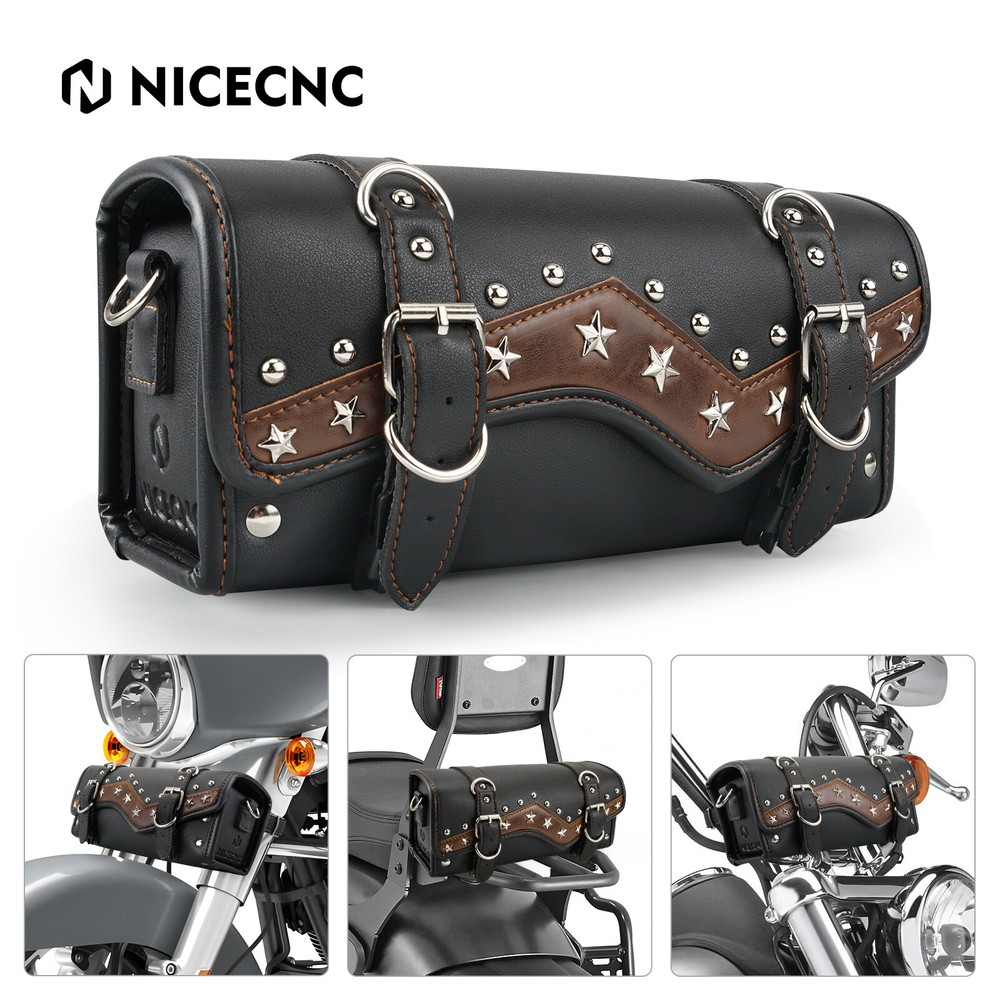 Motorcycle Front Fork Tool Bag Side Frame Storage Bag For Harley Street Glide