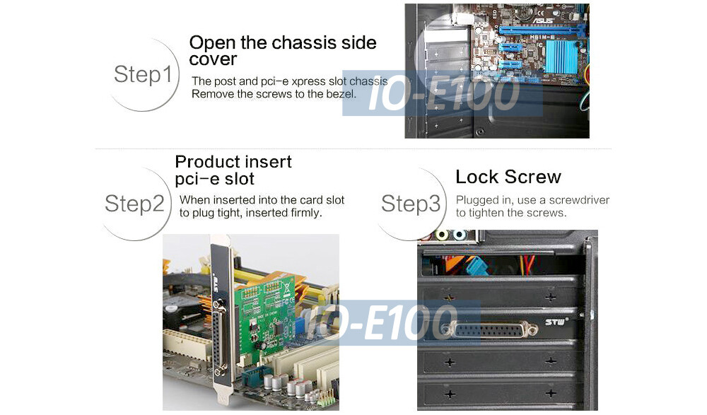 High-Speed Parallel Port PCI Express Printer I/O Card Windows Only