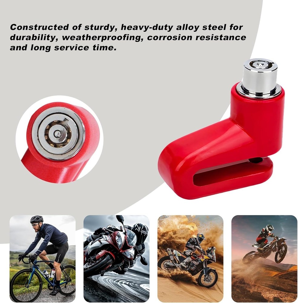 Universal Motorcycle Disc Brake Lock 2 PCS - Secure & Durable Protection
