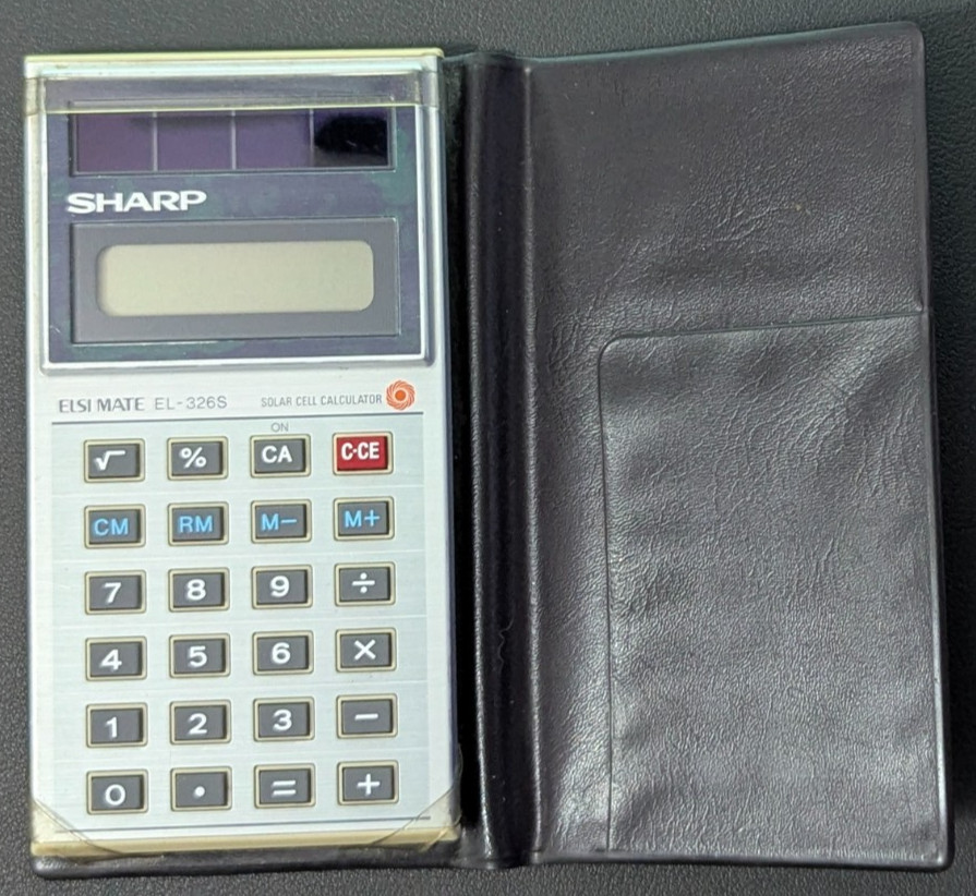 Sharp ELSI MATE EL-326S Solar Cell Calculator