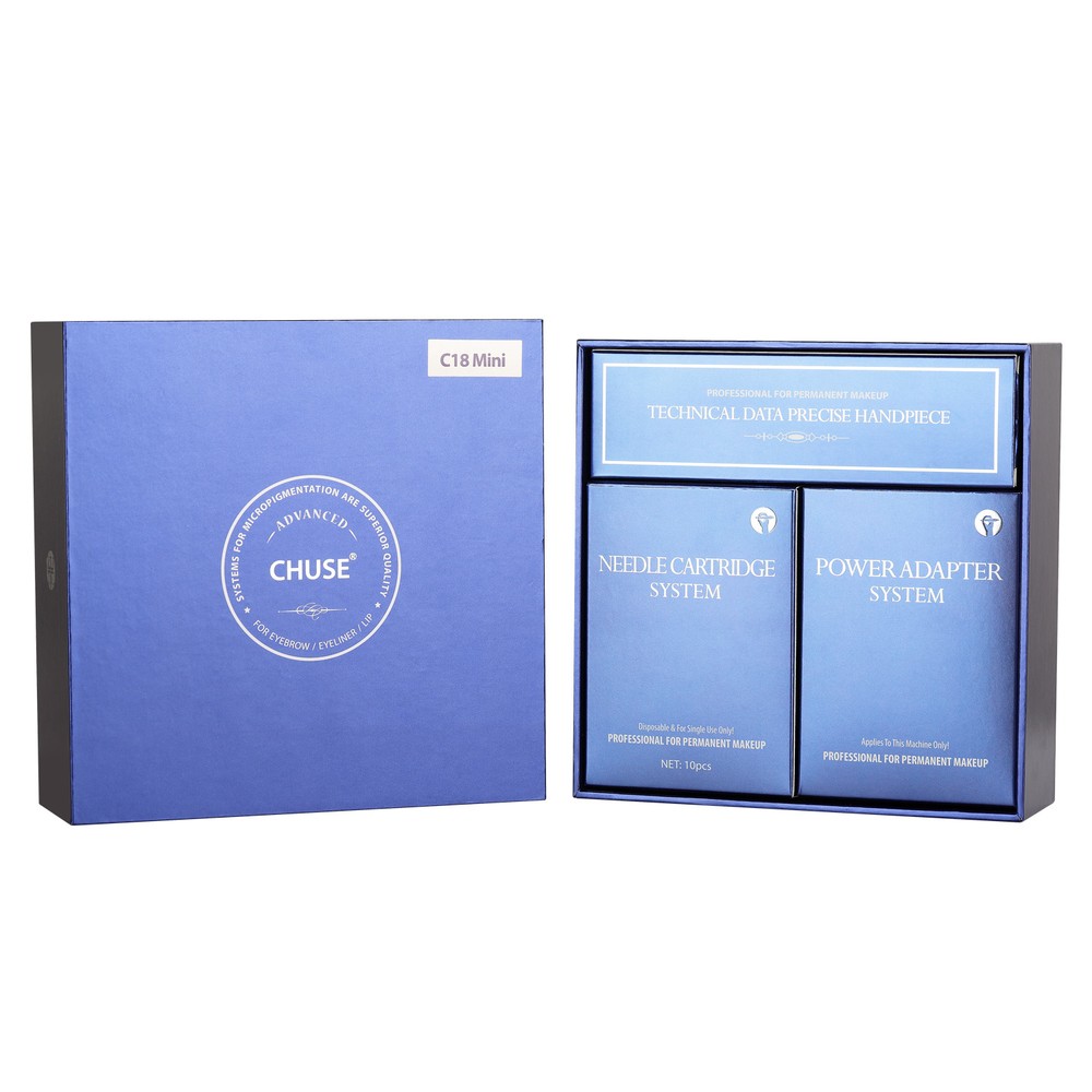 CHUSE C18 Mini Tattoo Machine Kits Permanent Makeup Eyebrow Lips Machine MTS