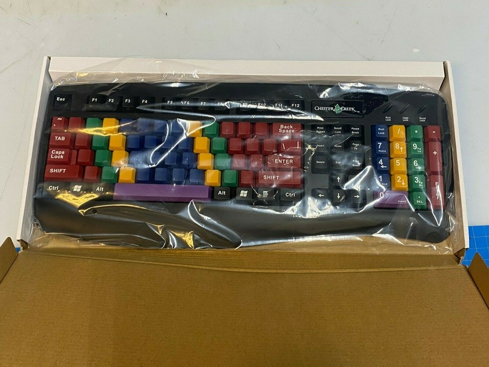 Ablenet Lessonboard Color Coded Learning Student Teaching Computer Keyboard USB