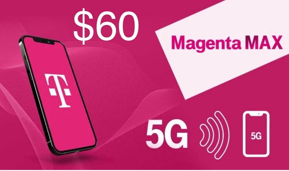 T-Mobile MAGENTA MAX Unlimited 5G Plan 📲 🛜 Same Day  ✅ ✈️  Fast 💨 💨
