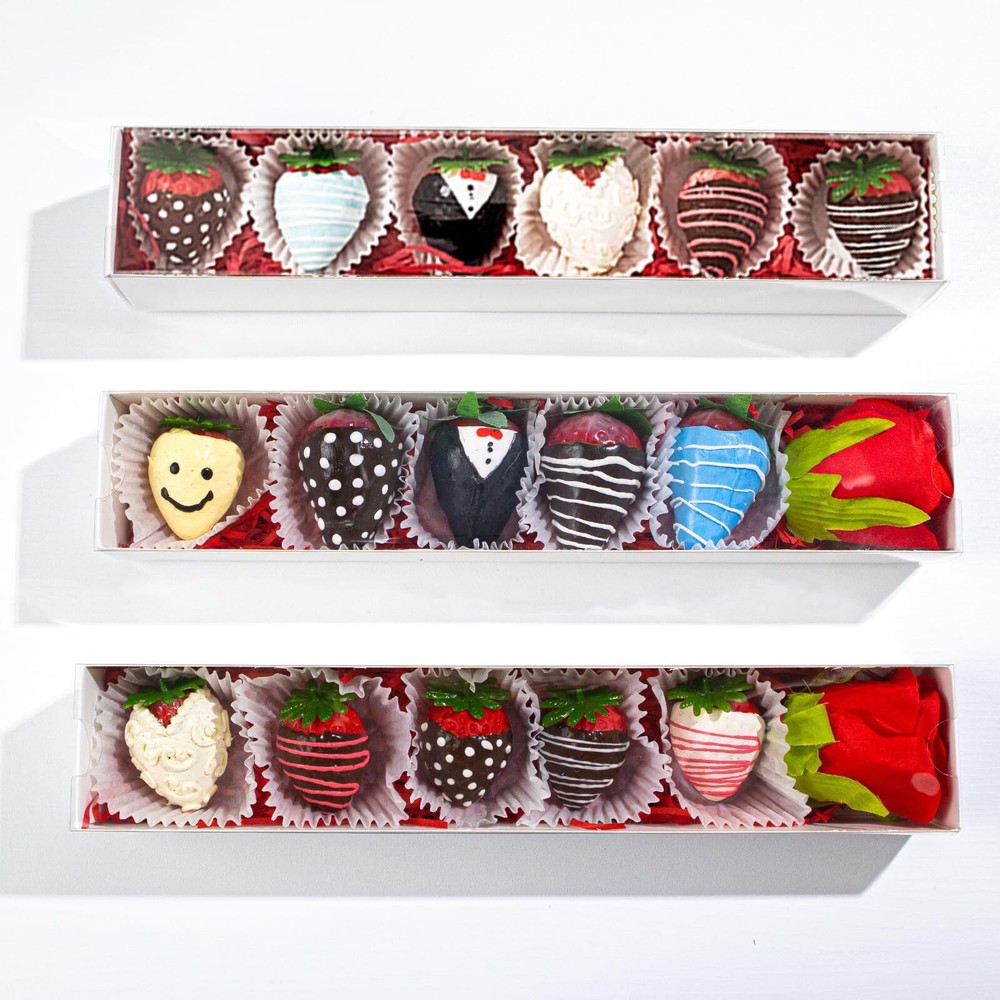 24pcs 12x2.2x2 Inch White Minimalist Rectangular Bakery Boxes Dessert Boxes
