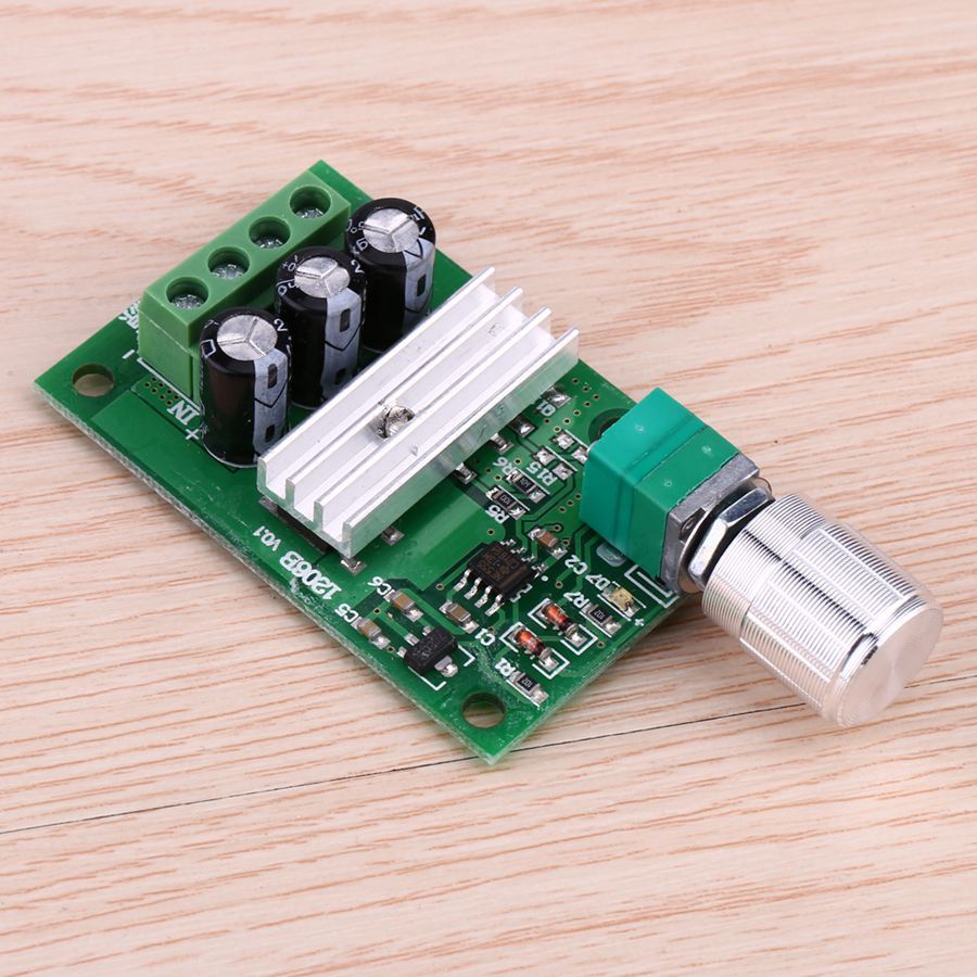 6V-28V 3A Max PWM DC Motor Speed Controller Switch Function with White Shell UG