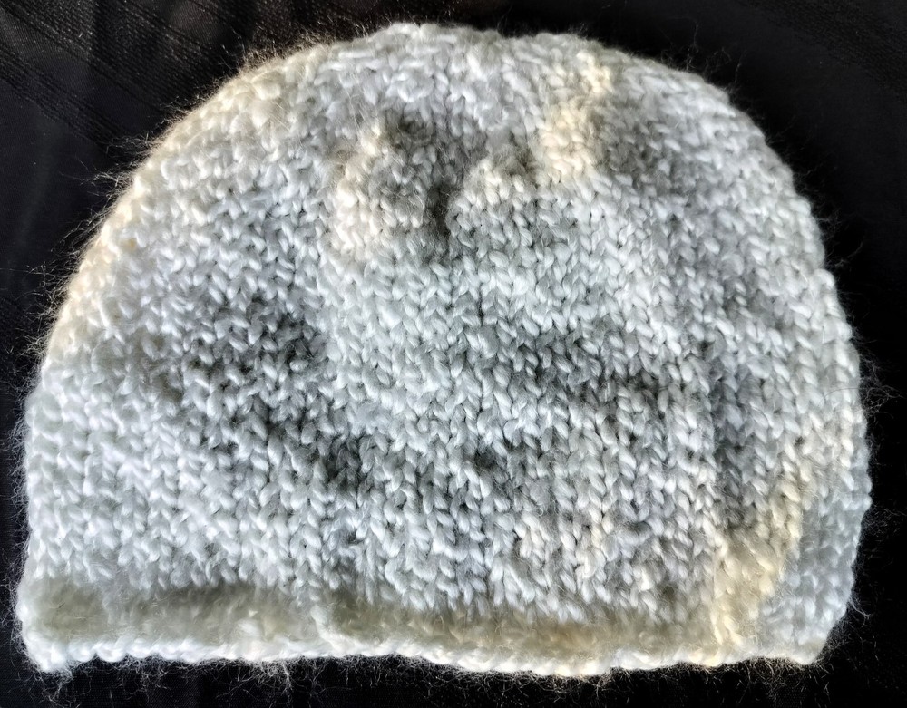 Hand knitted snowman hat