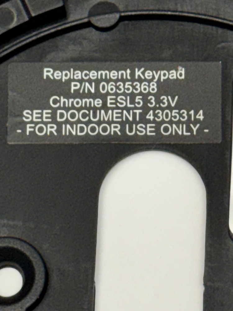 Amsec - ESL5 - Illuminated Electronic Pivot Safe Lock Kit (Dial & Lock) - Chrome