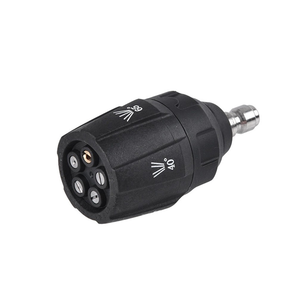 Adjustable Pressure Washer Nozzle Multi Rotating 1/4in Quick Connector Tool