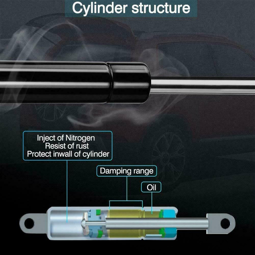 2x Rear Hatchback Lift Supports Struts Shocks Fits 2006-2009 Mitsubishi Eclipse