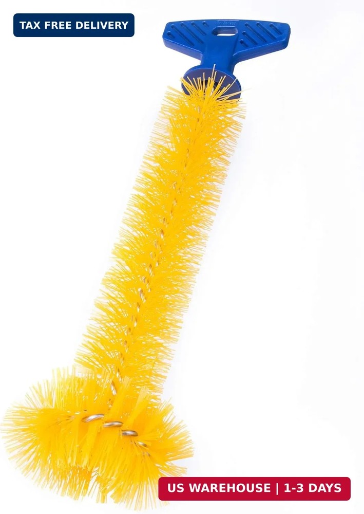 Mr. Scrappy Universal Garbage Disposal Brush, Sturdy Grip Handle, 11-Inches,Yell