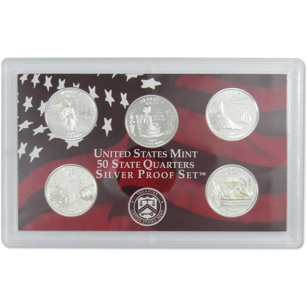 2003 Silver Proof Set U.S. Mint Original Government Packaging OGP COA