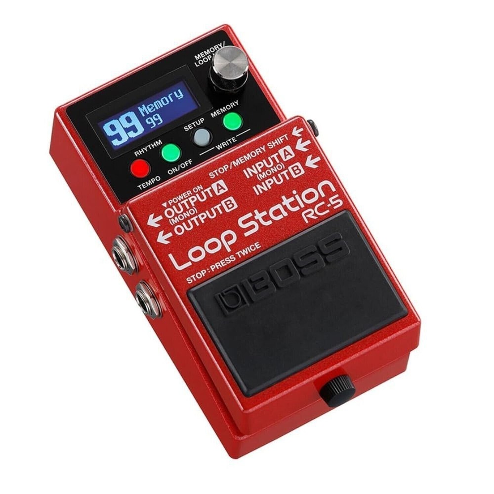 Boss RC-5 Loop Station Compact Phrase Recorder Pedal Bundle with 2x Strukture...