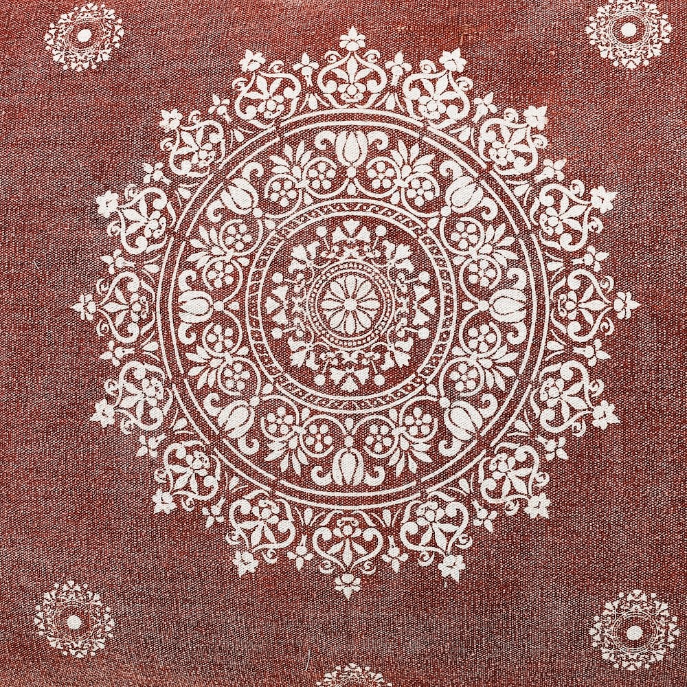 Mandala Stonewash Pillow Dog Bed With Removable Cover