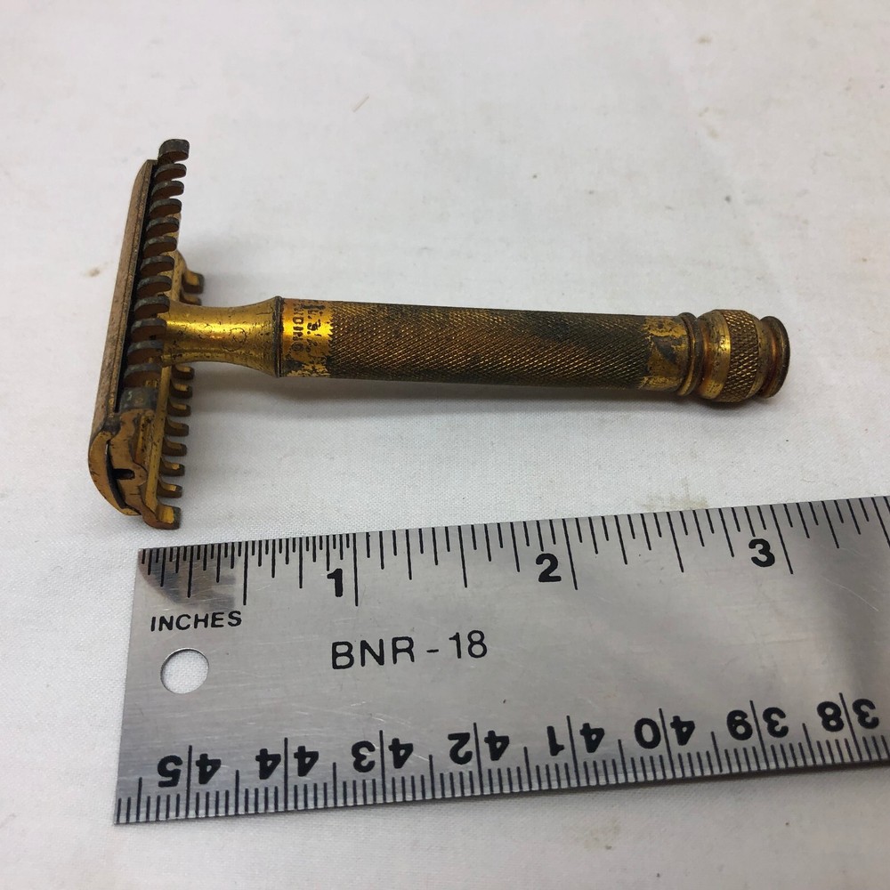 Vintage Gillette Gold Safety Razor