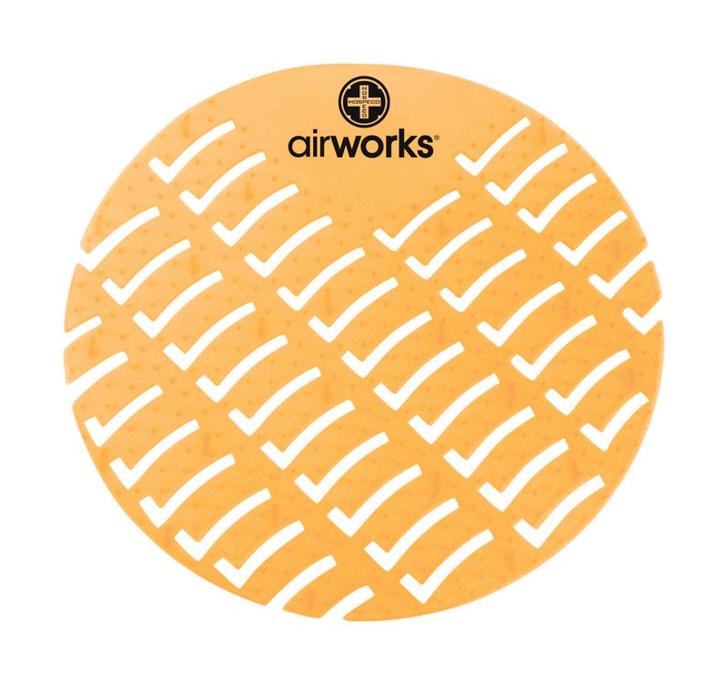 B & K AWUS231-BX Light Orange Plastic AirWorks Solid Citrus Scent Urinal Screen