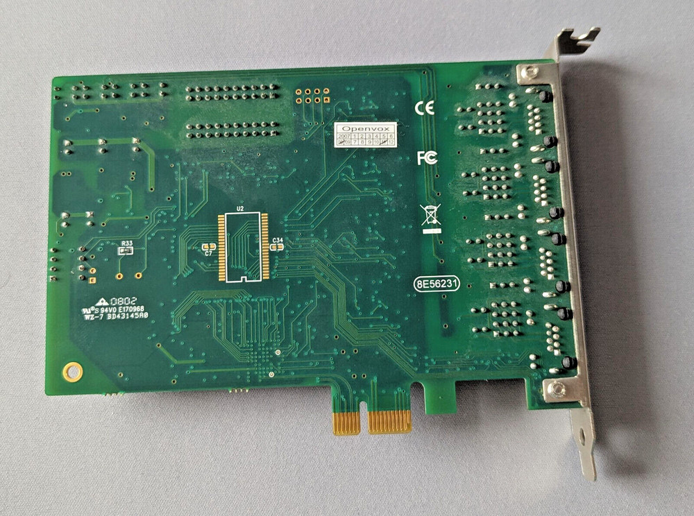 OpenVox B400E 4xBRI PCI-e asterisk interface card