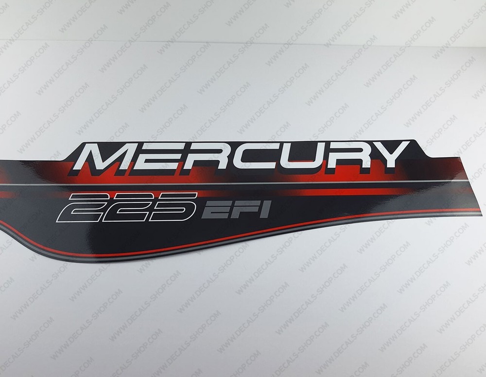 Mercury 225 hp EFI 1995-2001 outboard engine decals sticker set