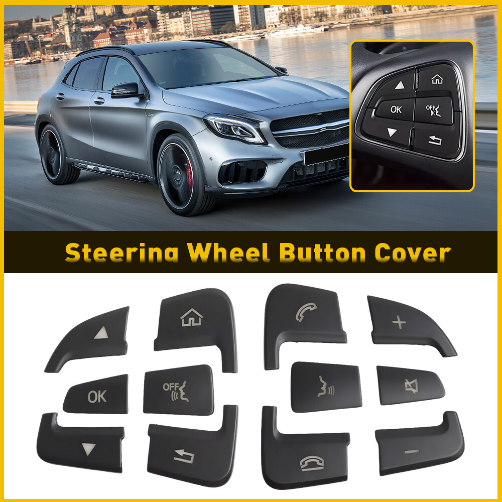 Steering Multi-Function Wheel Button Cover Fit Mercedes-Benz C300 2015-2017