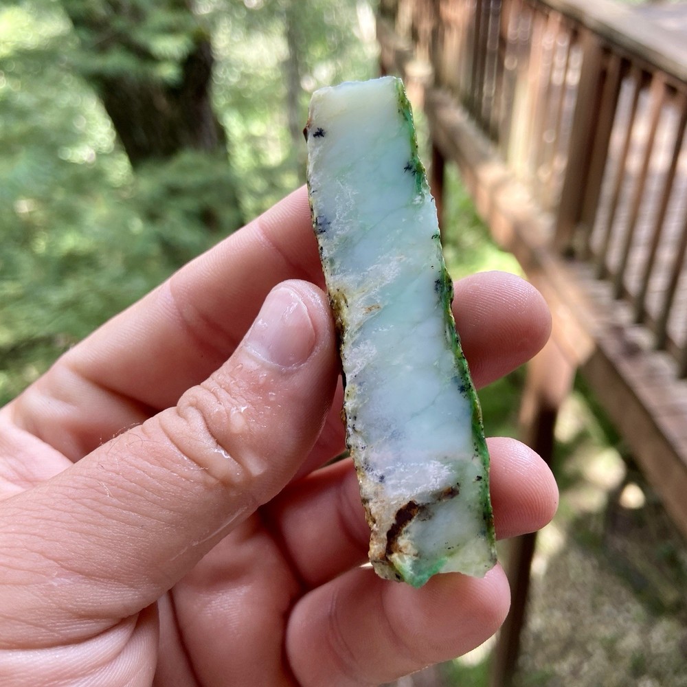 Blue Chrysoprase Rough 1.46 Oz