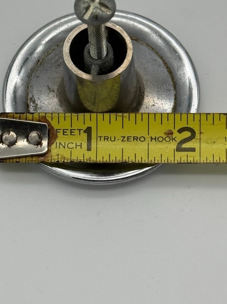 Vintage Chrome Cabinet Drawer Pull Knobs Mid Century 1. 5" Diameter Lot Set 4