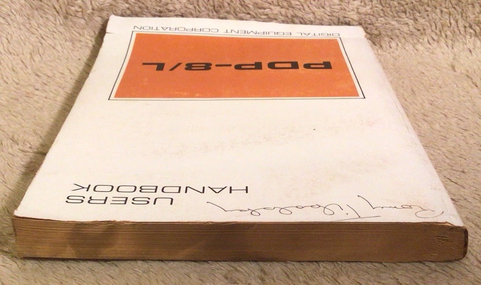 DEC PDP-8/L Users Handbook Original 1968 Digital