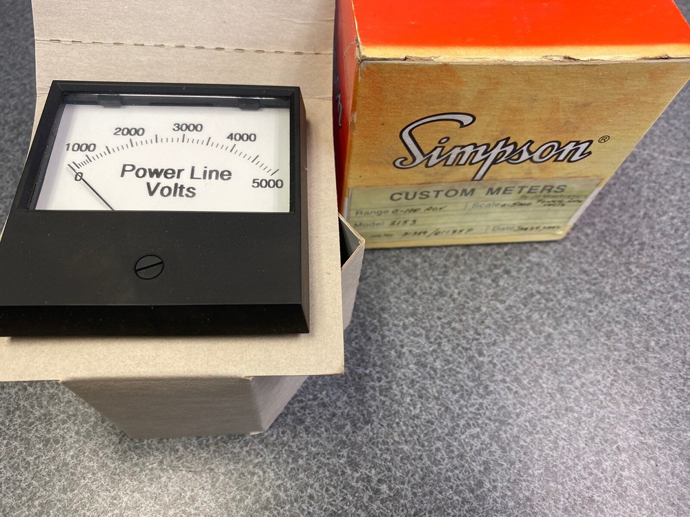 *NEW* Simpson Range 0-100 Scale 0-5000 Model 2153 Custom Meter