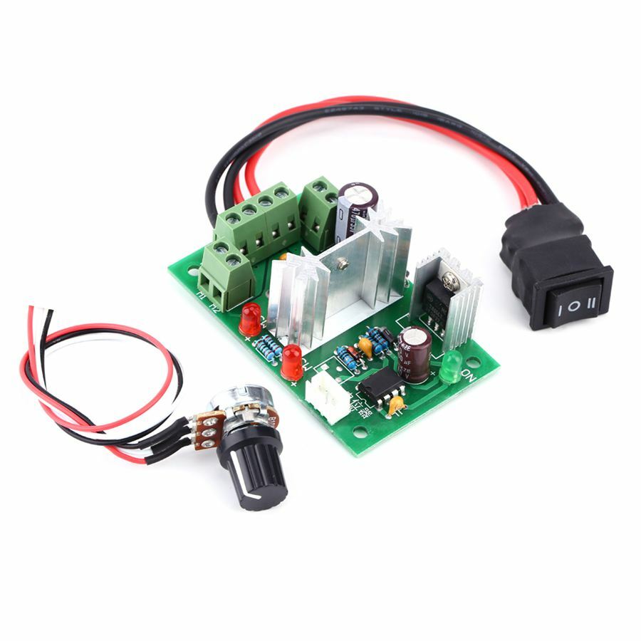 6V 12V 24V PWM DC Motor Speed Controller Reversible Switch Adjustable Governor