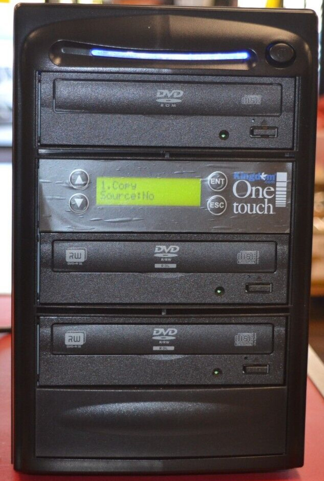 Kingdom One Touch 2 Copy DVD/CD Duplicator | High-Speed