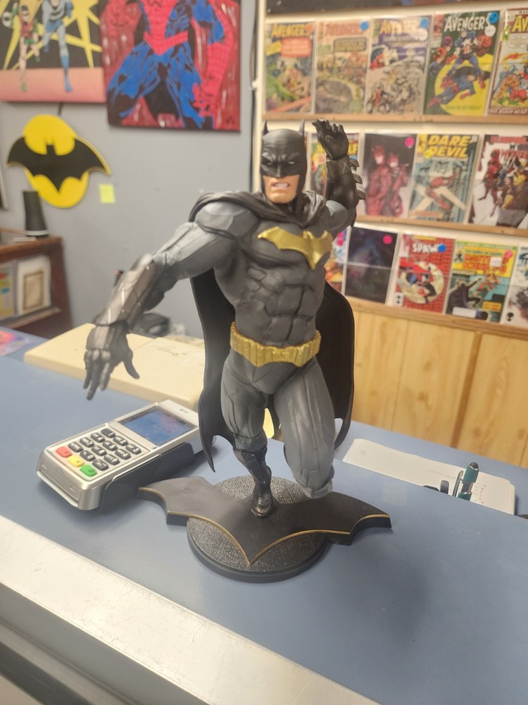 DC Core DC Collectibles Batman Statue. Black & Gold Variant. Displayed