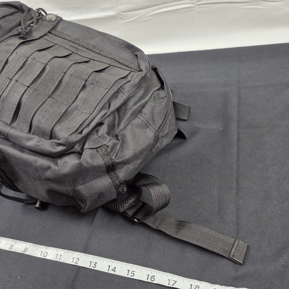 NRA Mini Tactical Backpack Black 16" Tall Multi Pocket Shoulder Strap