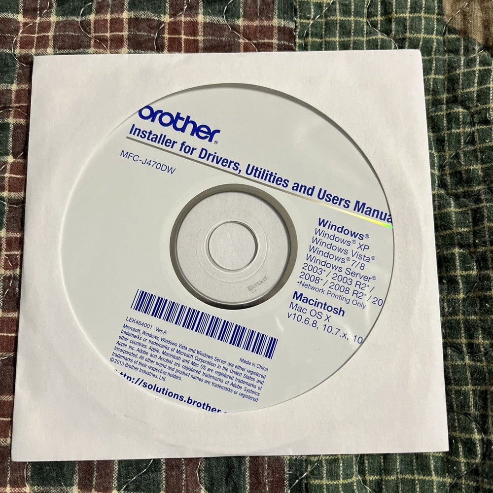 brother installer utilities mfc-J470d