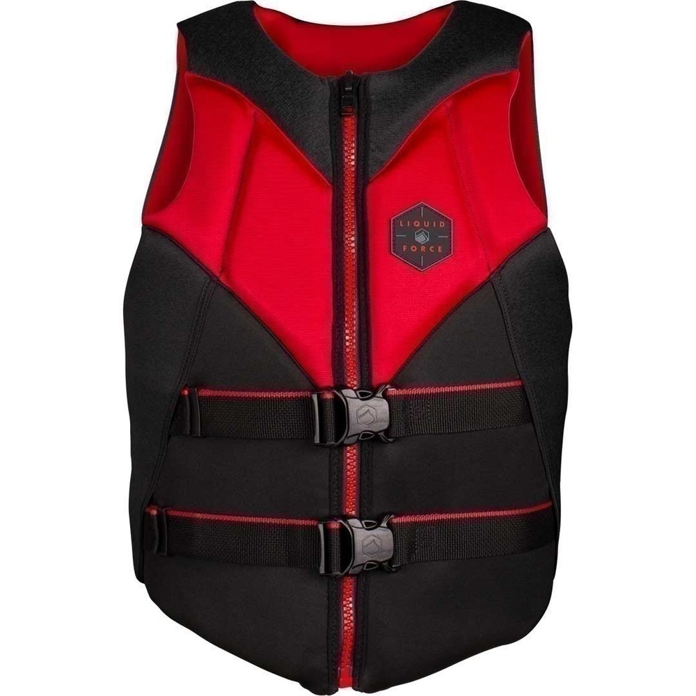 Liquid Force Rush CGA Life Jacket, Black/Red XL