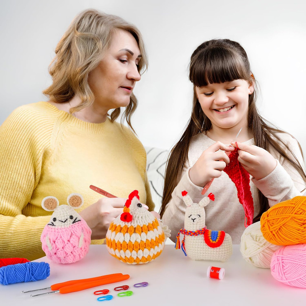 Crochet Kit for Beginners - Crochet Start Kit with Step-By-Step Video Tutorials