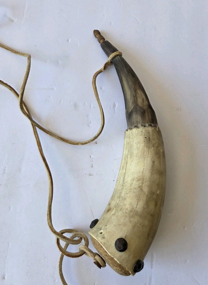 2-Antique Powder Horn