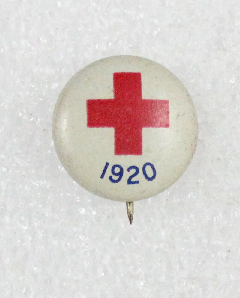 Red Cross: 1920 "Roll Call" campaign button - 15mm