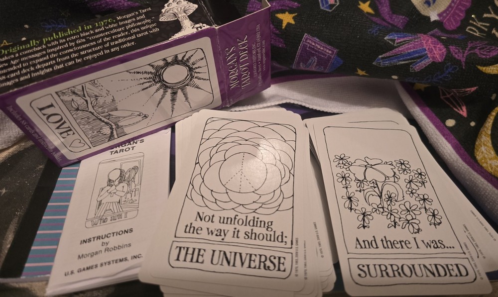 Morgan’s Tarot Deck 2009 Black And White Complete with Instructions OOP/RARE