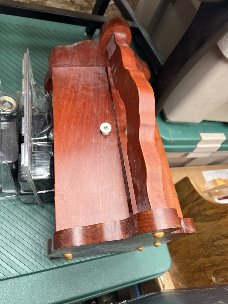 Sewing Box With Ruler Built into Door
