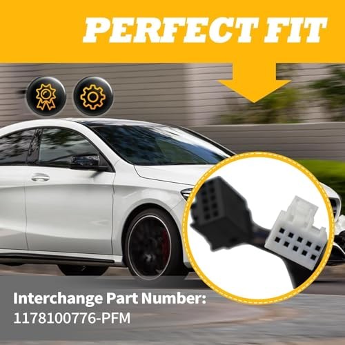 Side Mirror Assembly Compatible with CLA250 CLA45 AMG 2014-2018 Left Black