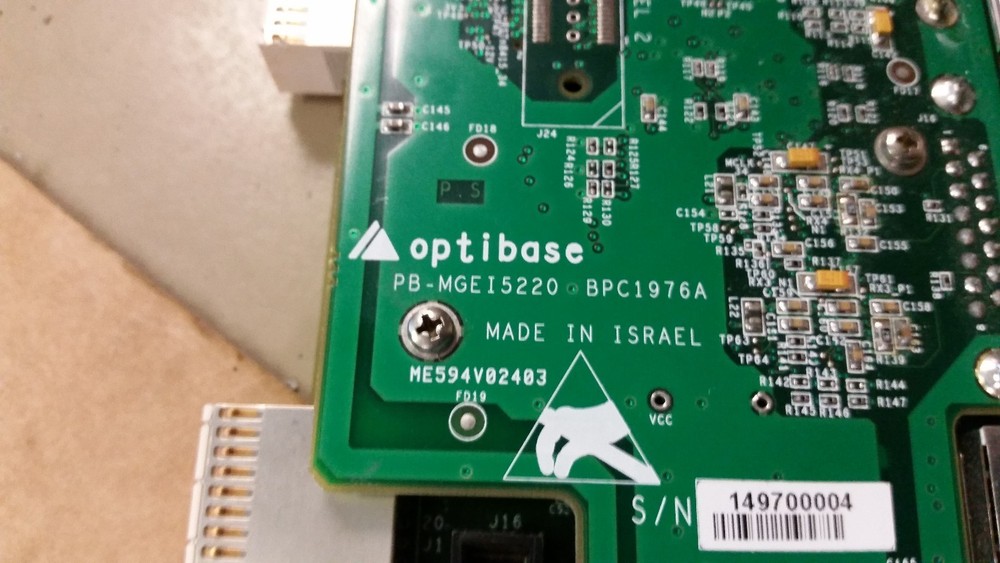 Optibase Encoder Digital I/O Board Interface MGEI-5220 for MGW-1100